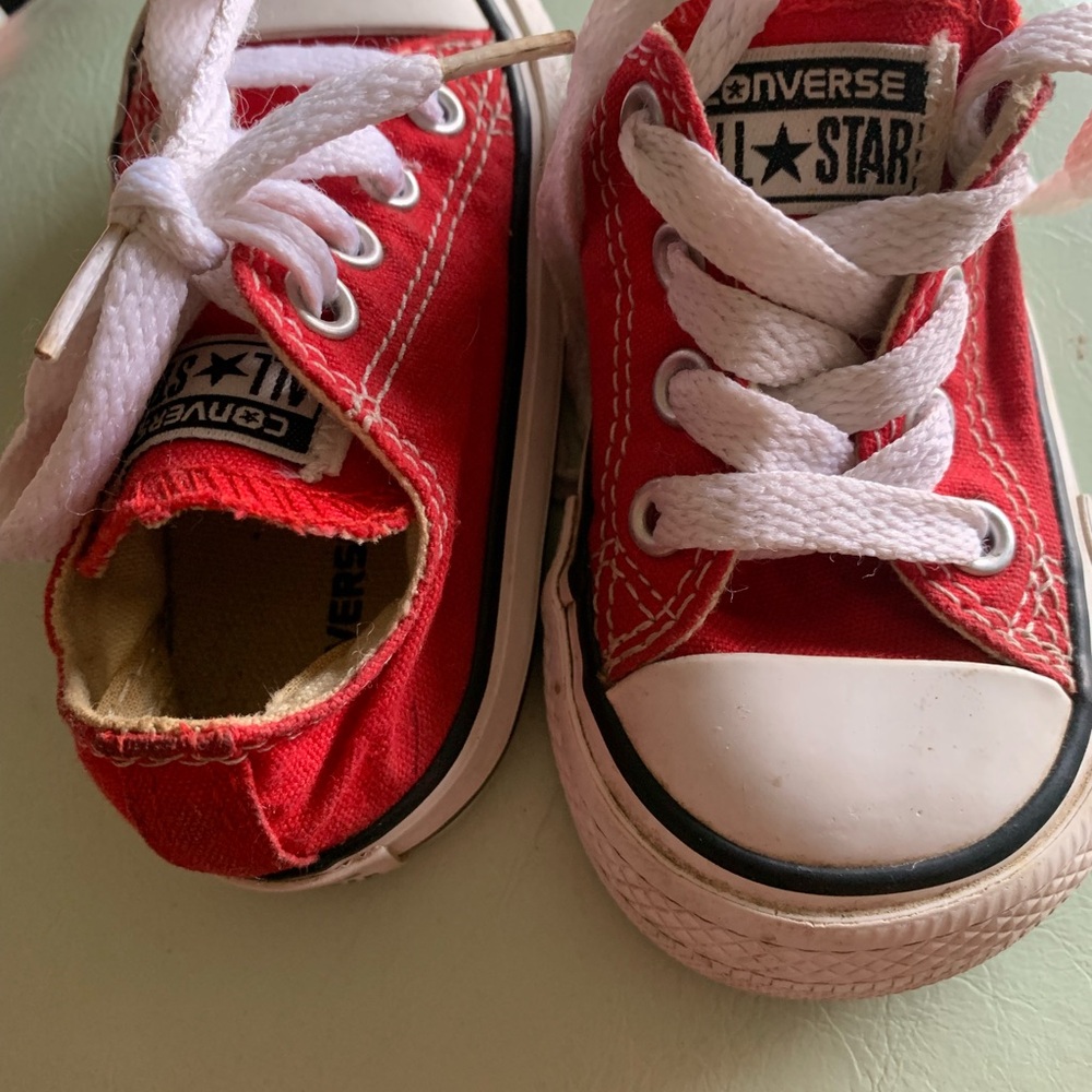 Baby Converse Red All Star Sneakers